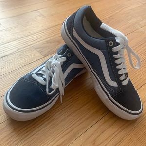 Blue suede and canvas VANS